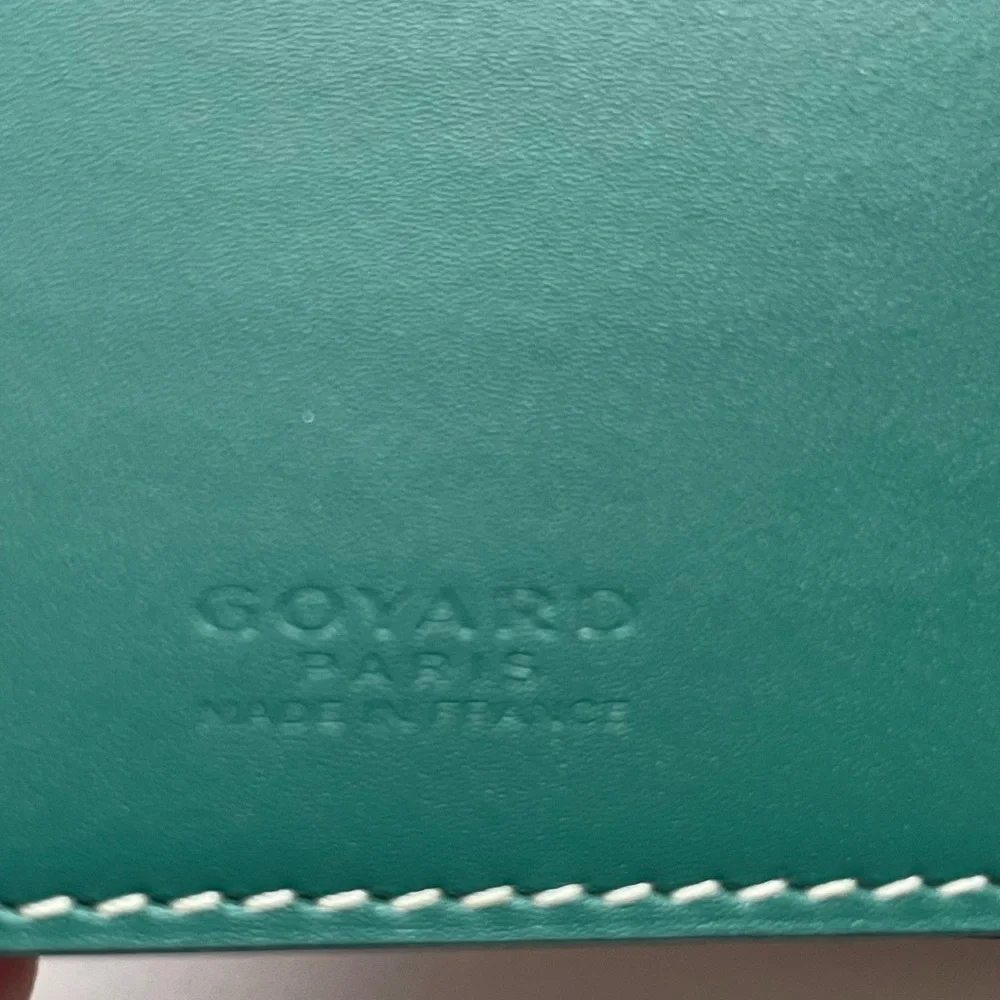 Goyard Green Goyardine Pattern Wallet